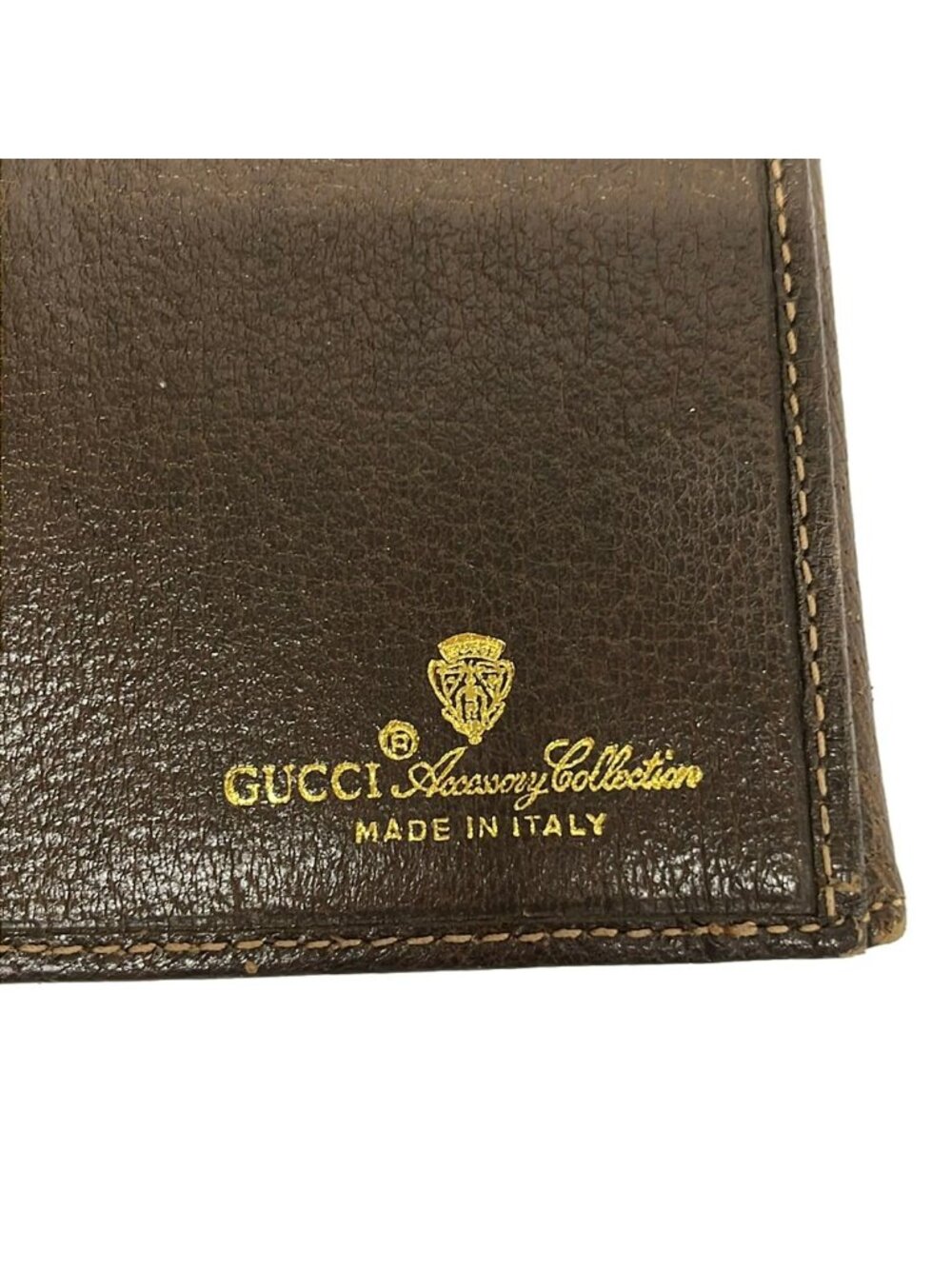 Gucci Wallet Collection GG Plus Supreme Sherry Beige Dark Brown Leather - Picture 5 of 6